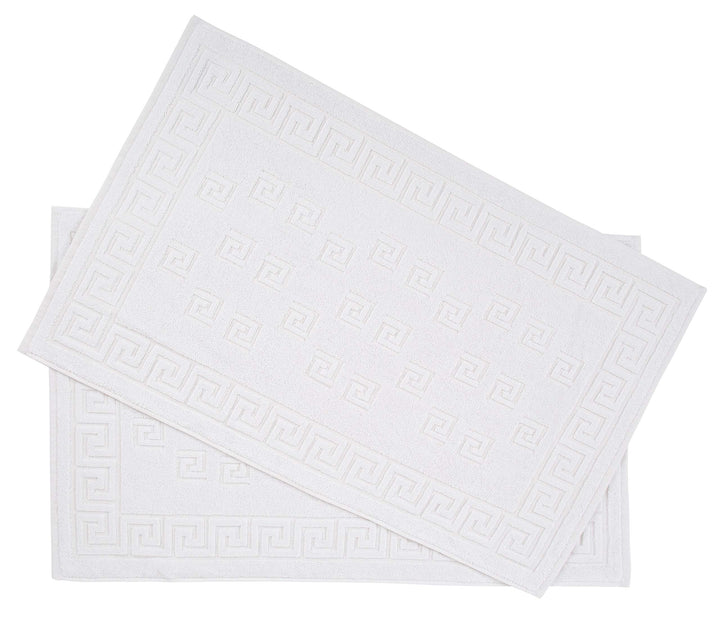Arle-Living Luxus Medusa Duschvorleger im 2er Pack 50x80 cm - feinste Baumwolle/Jacquard Webung/Hoch