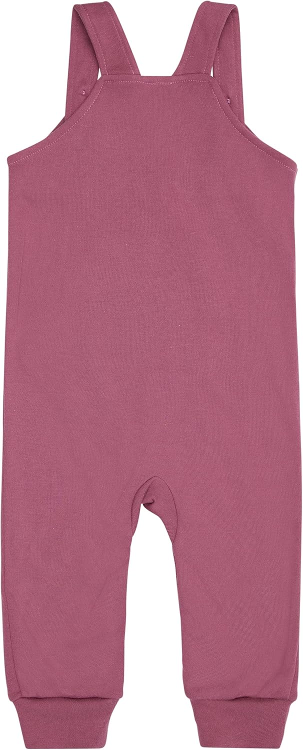 loud + proud Unisex Baby Latzhose, GOTS Zertifiziert Kleinkind-Strampelanzug 74-80 Grape, 74-80 Grap