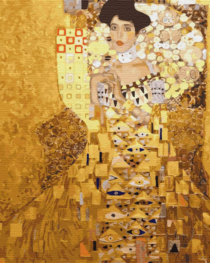 Artnapi Malen nach Zahlen Erwachsene mit Rahmen | DIY Handgemalt | Adele Bloch-Bauer Gustav Klimt |