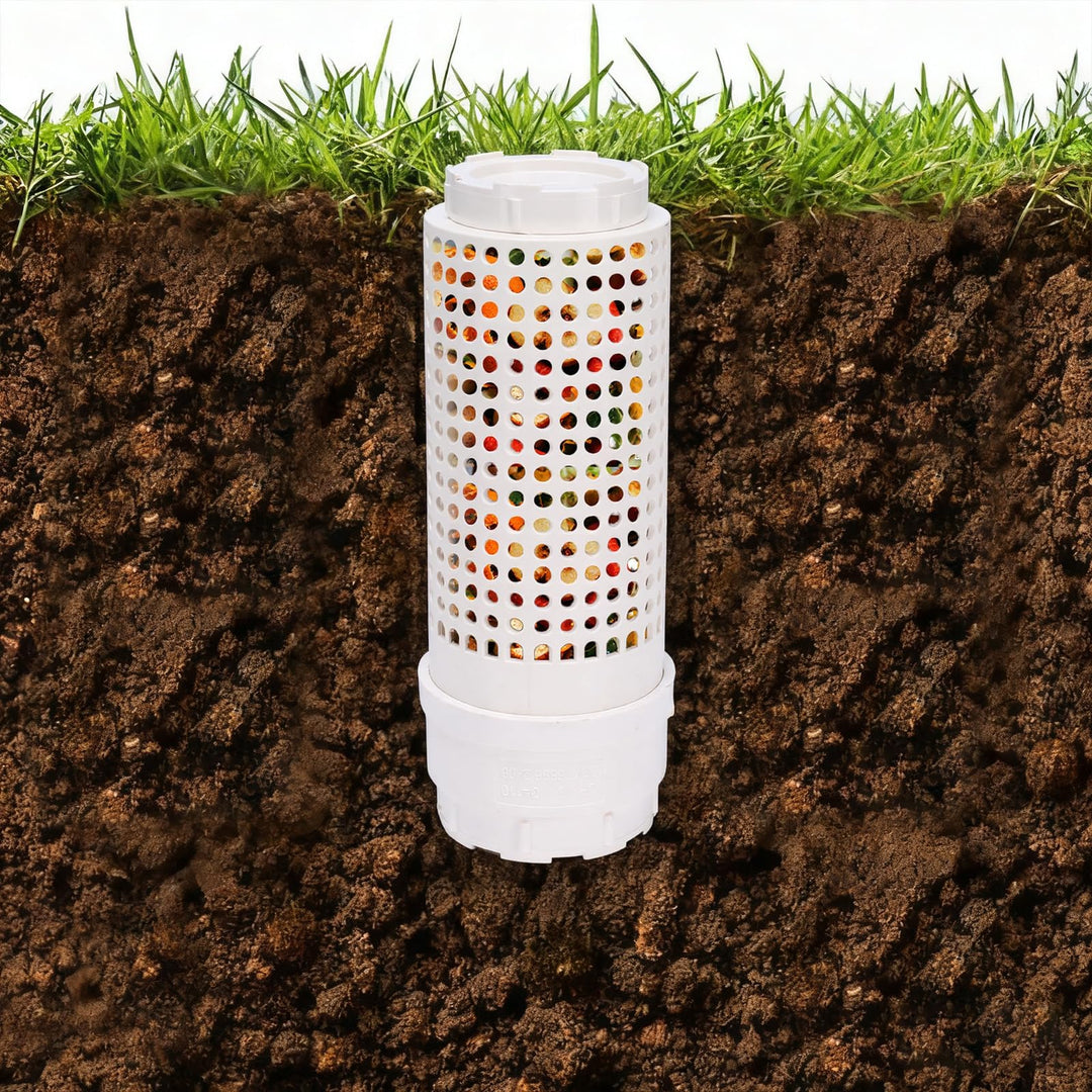 Wurmturm Garten – Mini Kompostbehälter für Outdoor & Hochbeet – Bio Komposter mit Deckel und Belüftu