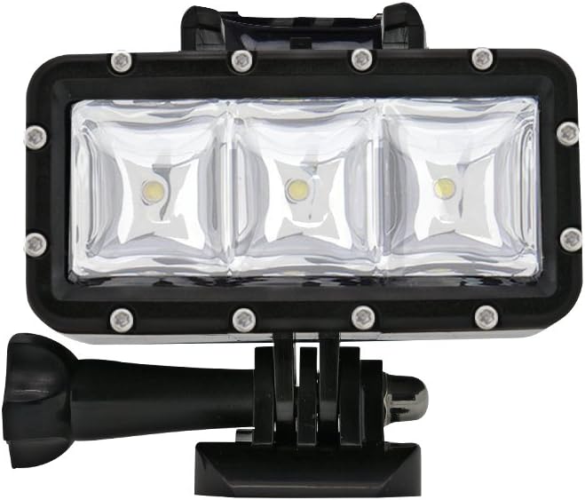 Bresser 8785201 Action Camera LED Leuchte mit drei verschiedenen Leuchtstufen(High/ Low/ SOS), bis z