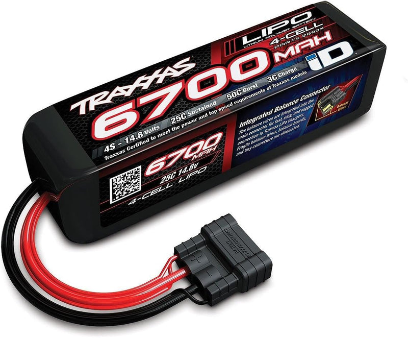 Traxxas LIPO 6700mAh 14,8V 4 Zellen 25C mit Traxxas iD Stecker