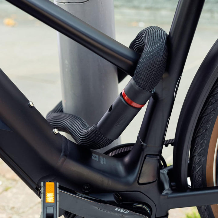 ABUS Kettenschloss Goose Lock – biegsames, klapperfreies Fahrradschloss aus gehärtetem Stahl – 6 mm