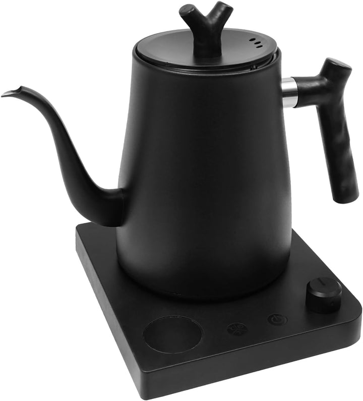 1000W Edelstahl Elektrischer Wasserkocher 1L Wasserkocher mit Schwanenhals Einstellbarer Temperatur