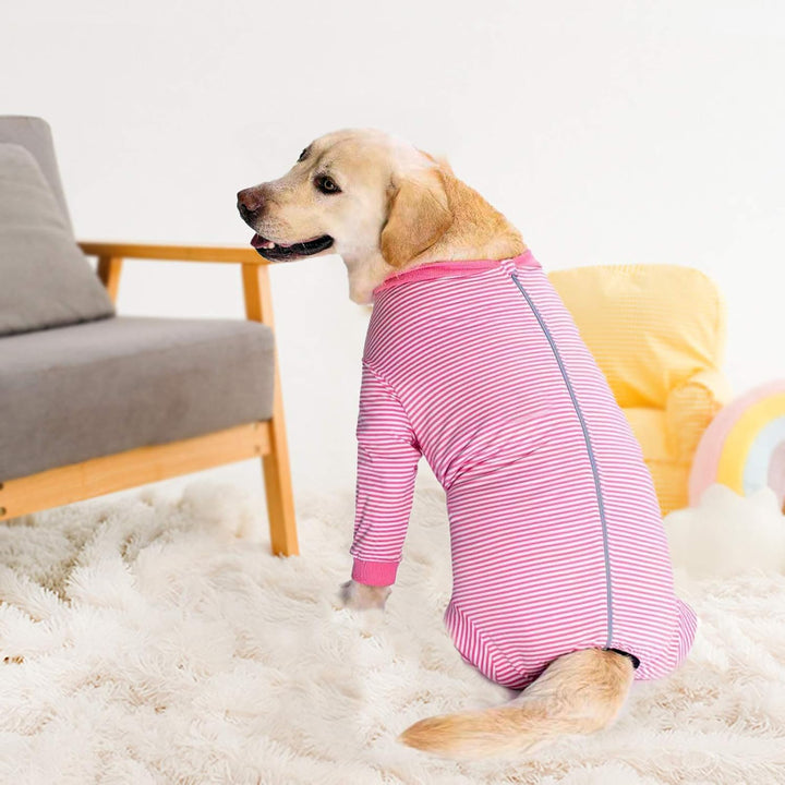 Yeapeeto Einteiler für Hunde, zur Erholung, für grosse und mittelgrosse Hunde, Schlafanzug, Ganzkörp