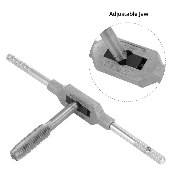 QWORK® 16 tlg Professionelles Gewindebohrer und Bohrerset, Gewindeschneidset, M3-M12 Gewindebohrer S