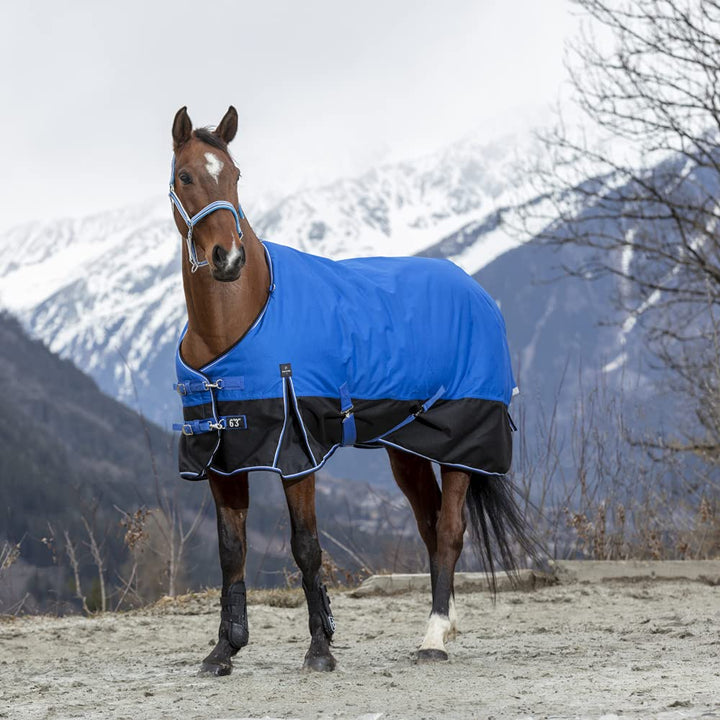 Equi-Theme Winterdecke 300g Füllung TYREX 1200D AISANCE blau/schwarz blau/schwarz 105cm, blau/schwar