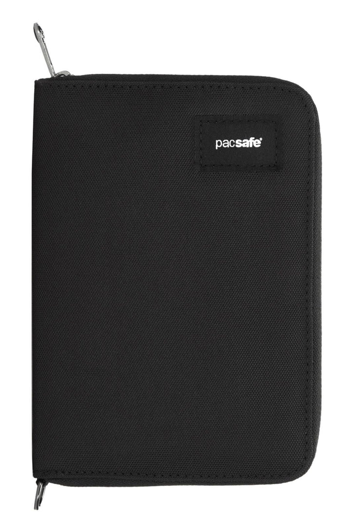 Pacsafe RFIDsafe RFID-blockierender kompakter Reise-Organizer, Schwarz, schwarz, Rfidsafe RFID-block