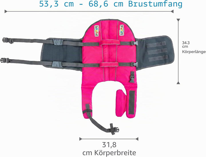 Outward Hound Granby Splash Schwimmweste für Hunde, Grösse M, Pink Granby (Flotation) Medium (Chest
