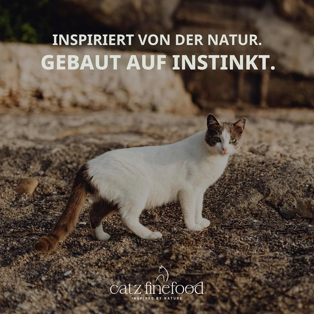 catz finefood N° 7 Rind &amp; Kalb Feinkost Katzenfutter nass, verfeinert mit Aprikose &amp; Ananas, 6 x 800