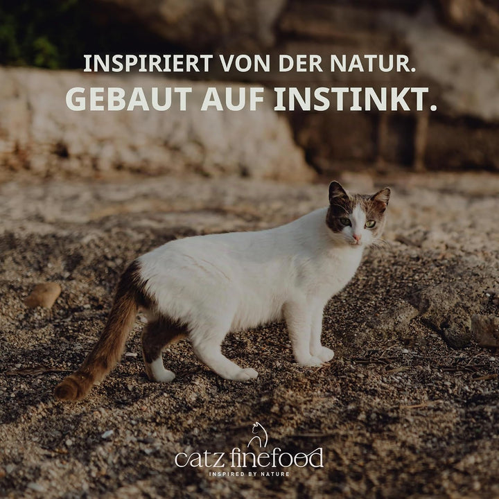 catz finefood N° 7 Rind &amp; Kalb Feinkost Katzenfutter nass, verfeinert mit Aprikose &amp; Ananas, 6 x 800