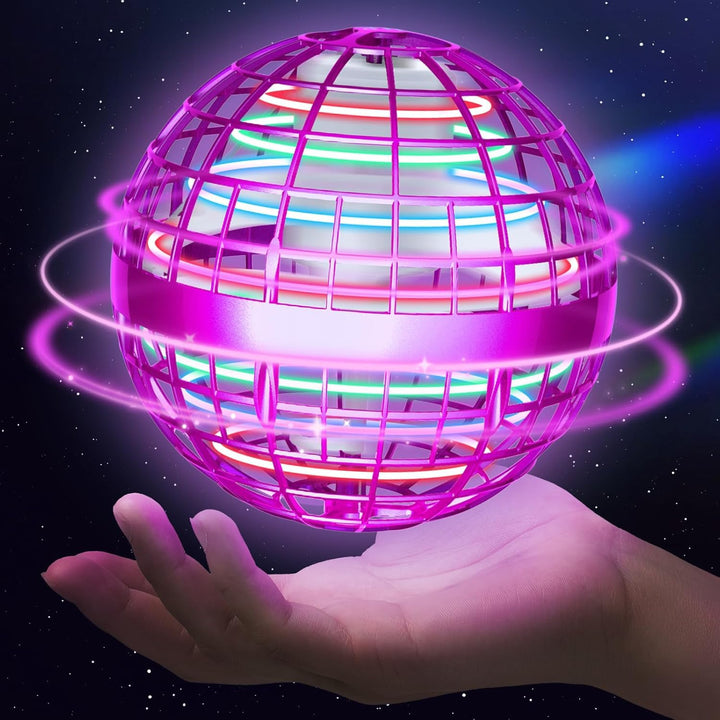 Sosuy 2025 Fliegender Ball Spielzeug FüR Junge, Hover Flying Rotierender Schwebeball Magischer Boome