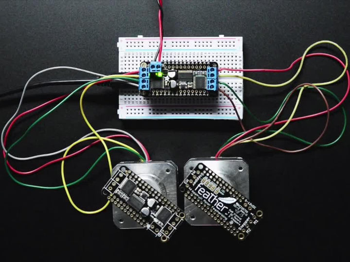 Adafruit DC Motor + Stepper FeatherWing Add-on For All Feather Boards [ADA2927]
