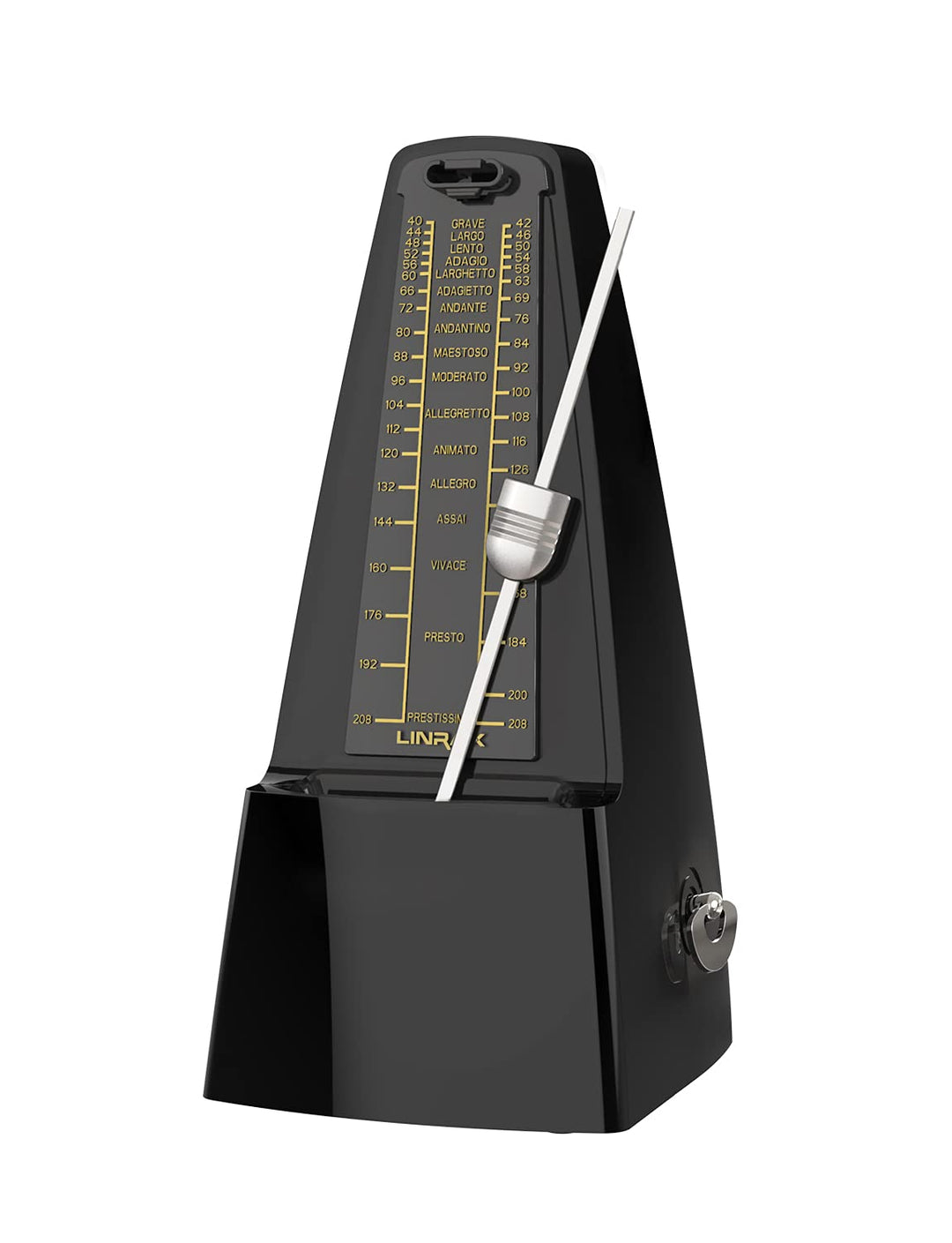 Linrax M1 Mechanisches Metronom für Klavier Violine Gitarre Bass Ukulele Schlagzeug Saxophon Banjo M