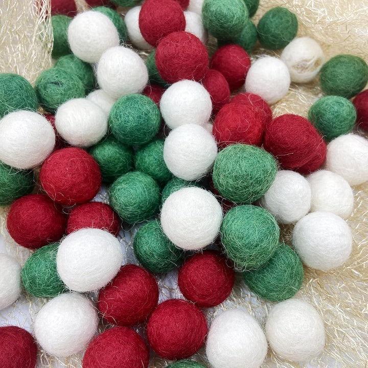 Filz Wollball 2cm 80pc Weihnachten Wollball Party Dekor DIY Benutzerdefinierte Filz Ball Home Decor