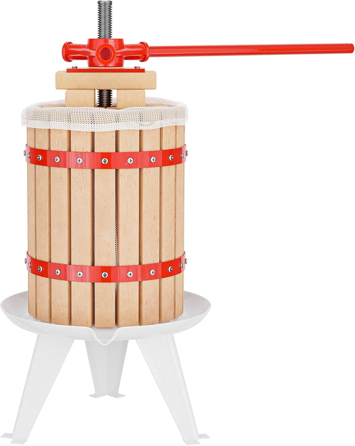 Wiltec 6L Obstpresse incl. Presstuch Maischepresse Weinpresse Apfelpresse Fruchtpresse