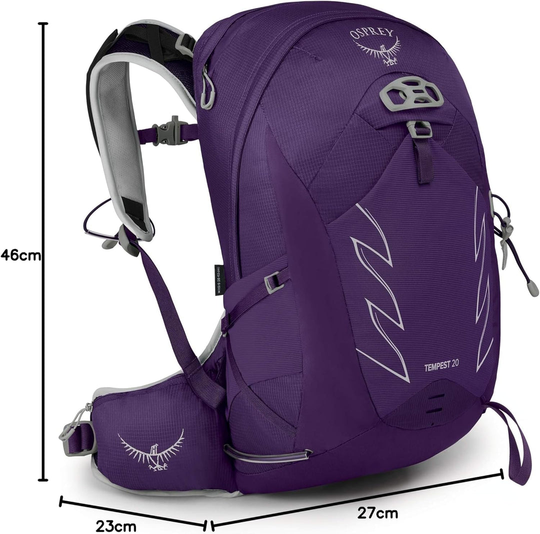 Osprey Tempest 20 Wanderrucksack für Frauen Violac Purple WXS/S, Violac Purple WXS/S