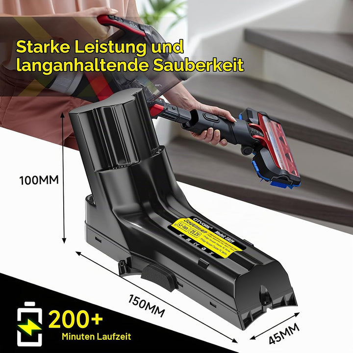 CITYORK 25.2V/3500mAh Ersatz Akku für Philips SpeedPro Max, Max Aqua/Stick Series, für Philips XC704