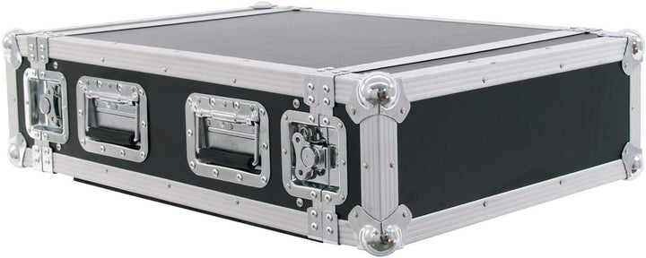 ROADINGER Verstärkerrack PR-2ST, 4HE, 57cm tief | Flightcase für 483-mm-Geräte (19") | mit mehrschic