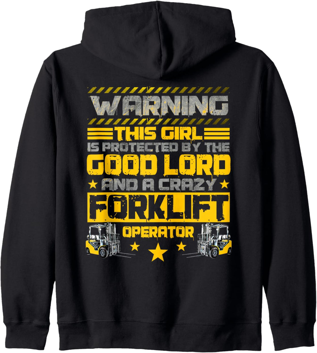 Forklift Operator Wife Design On Back Of Clothing Kapuzenjacke