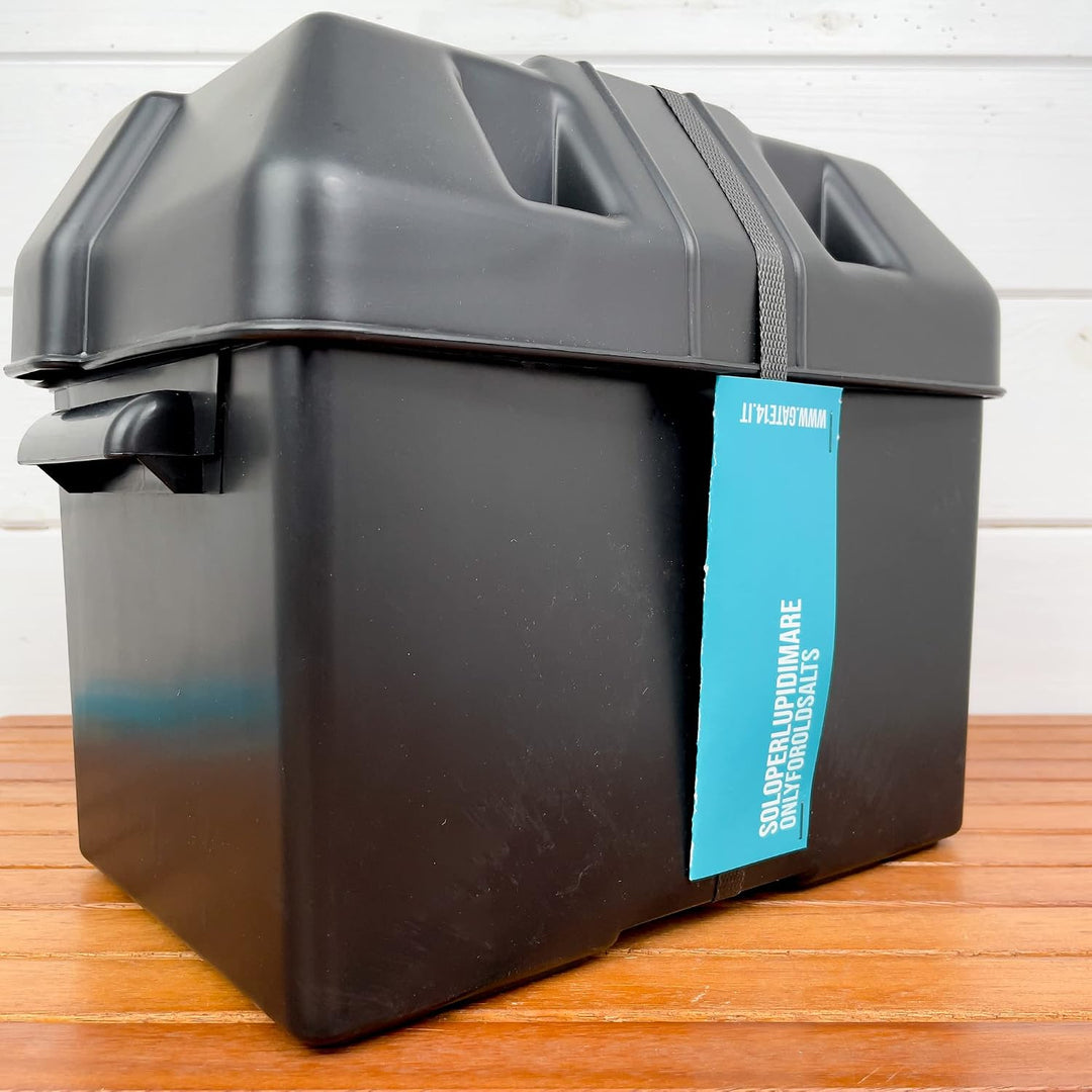 Batteriekasten max 90 A Werkzeugkasten aus Polypropylen 29 x 19 x H24 cm, Max 90 A