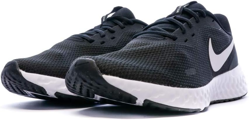 Nike Herren Revolution 5 Sneaker 44 EU Schwarz Black White Anthracite, 44 EU Schwarz Black White Ant