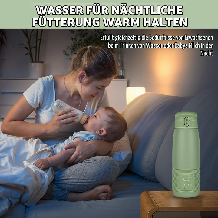 Tragbarer Baby Flaschenwärmer für Unterwegs, Mobiler und kabelloser Flaschenwärmer, Tragbarer Flasch