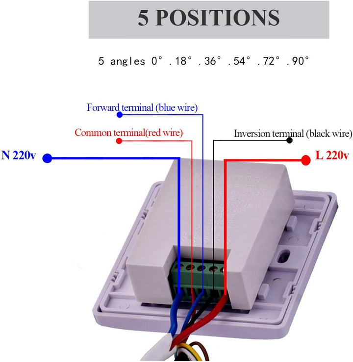 5 Positionen - 220v 16N HVAC absperrklappe lüftungsklappe elektrisch luftklappe drosselklappe lüftun