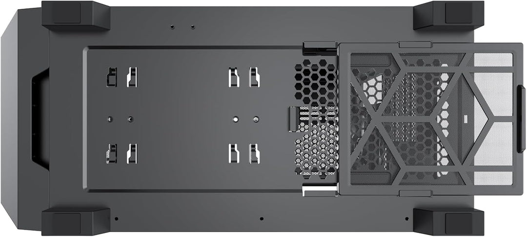 Xilence Xilent X X912.ARGB Gaming PC Gehäuse, 3X 120mm ARGB Lüfter, 1x schwarzer Lüfter, ATX Midi To