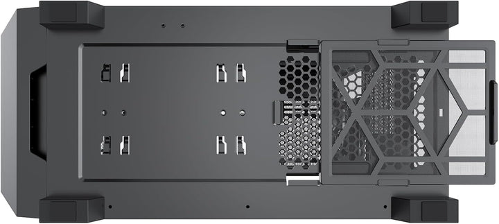 Xilence Xilent X X912.ARGB Gaming PC Gehäuse, 3X 120mm ARGB Lüfter, 1x schwarzer Lüfter, ATX Midi To