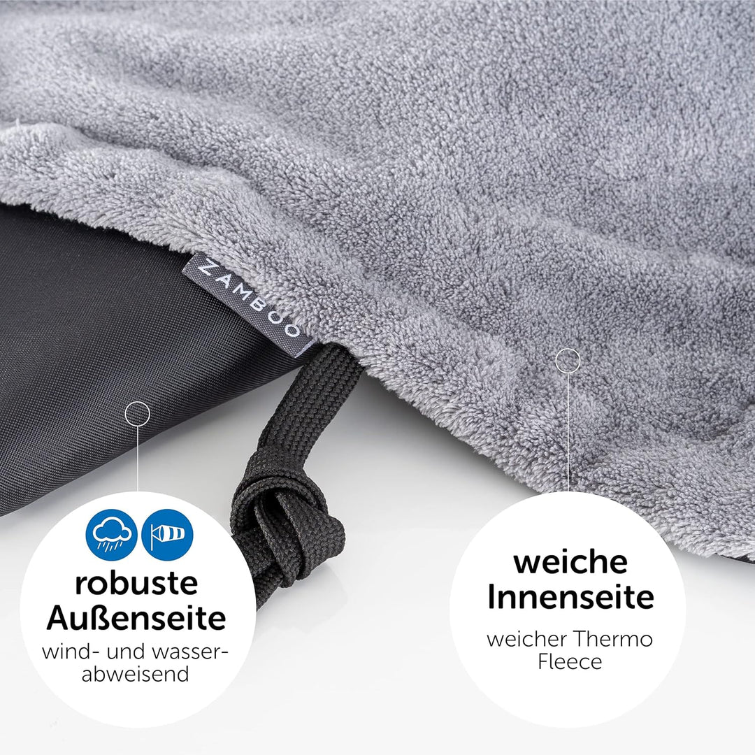 Zamboo Universal Decke für Kinderwagen und Buggy - wasserabweisende Outdoor Beindecke für Sportwagen