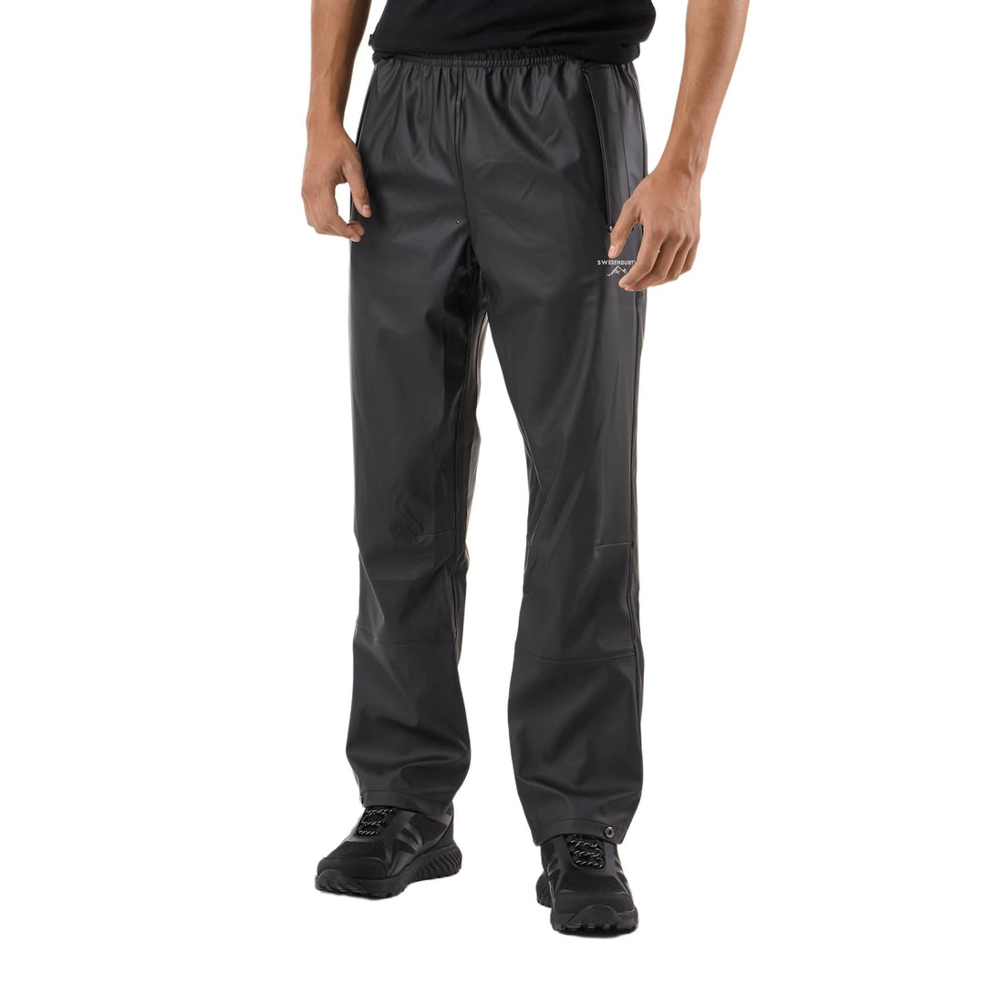 Swedemount Väderöarna Regenhose für Herren wasserdichte und Winddichte Hose XS Black/Black, XS Black