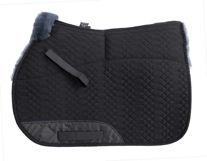 Engel Reitsport | SCHABRA1AP-VSS-SCH-ANT | Schabracke | Aufpolster Korrektur | Steppstoff | Lammfell