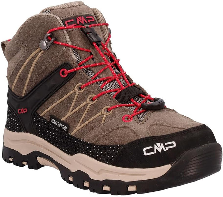 CMP Rigel Low Shoes Wp Trekking-Schuhe 28 EU Deserto Carminio, 28 EU Deserto Carminio