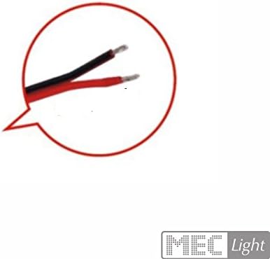 5-100m LED Kabel Zwillingslitze 2x 0,50mm² rot/schwarz 2-adrig - Länge wählbar (100m Zwillingslitze