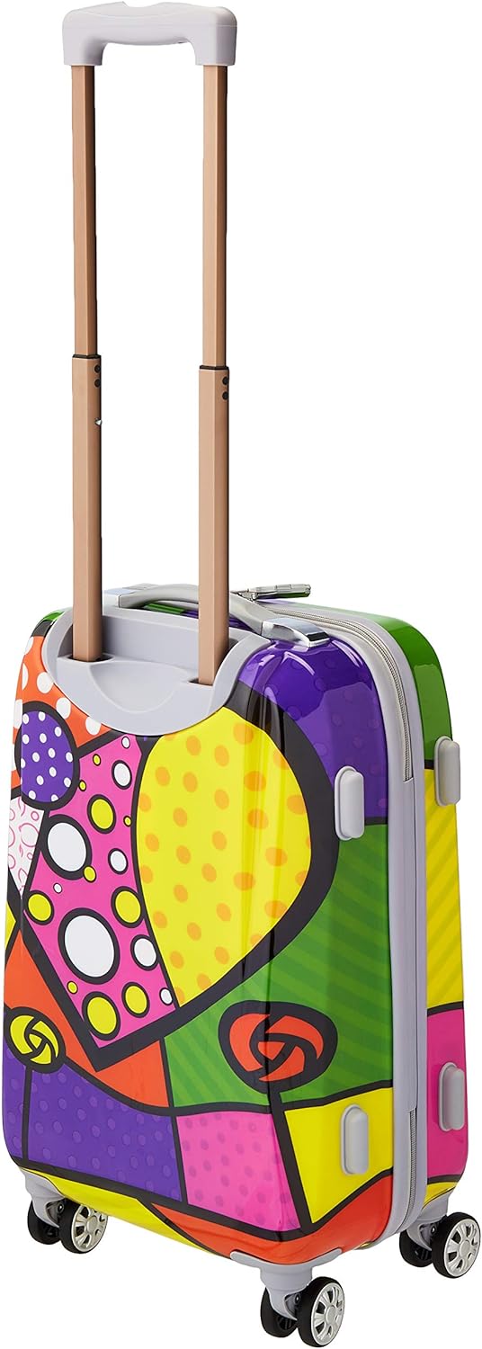 Rockland Vision Hartschalen-Trolley, Herz, Carry-On 20-Inch, Vision Hartschalen-Trolley Carry-On 20-
