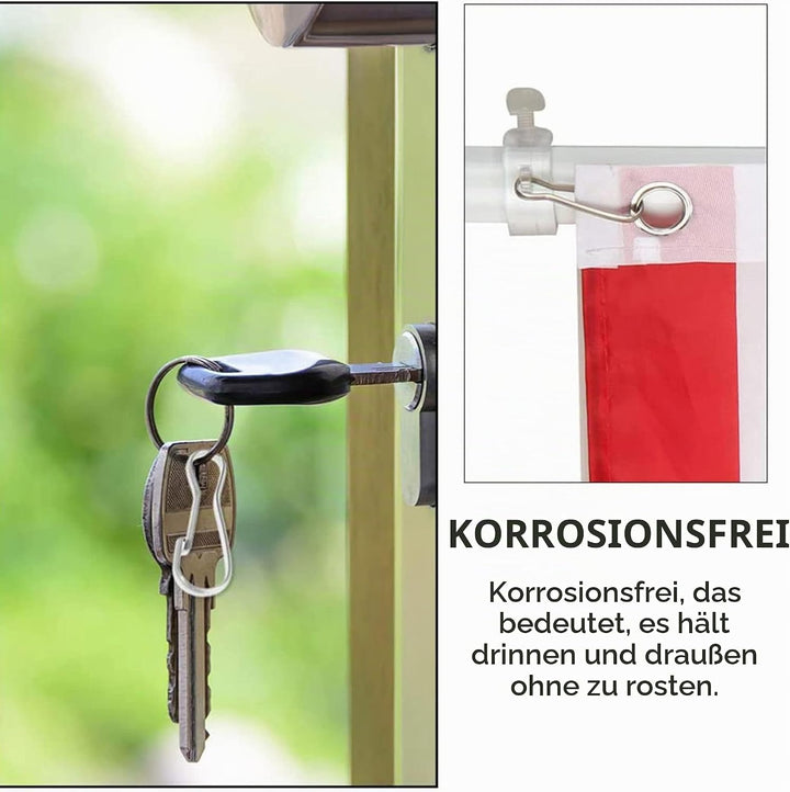 VBNZBK 60 Stück Transparente Selbstklebende Deckenhaken, Kein Bohren, Deckenmontagehaken mit Fahnenm