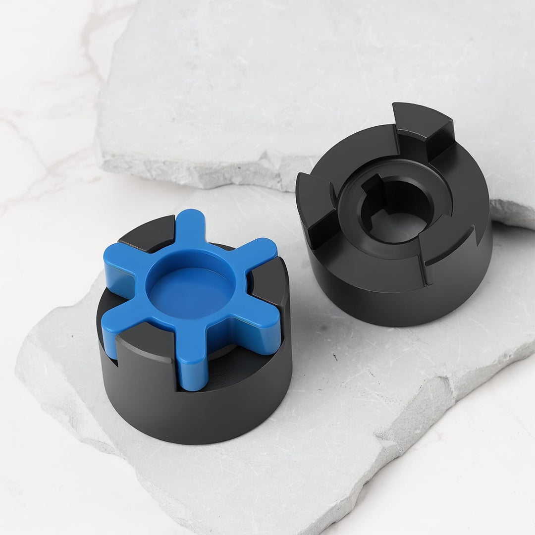 SG Store 16 mm bis 25 mm Kupplungswelle Motorkupplung für Elektromotor Spaltholz 44 x 51 mm schwarz