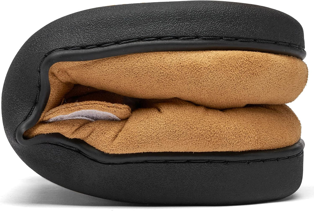 Mishansha Herren Winter Warme Hausschuhe Memory Foam Plüsch Pantoffeln,Gr.39-48 Gebrannte Umbra 47 E