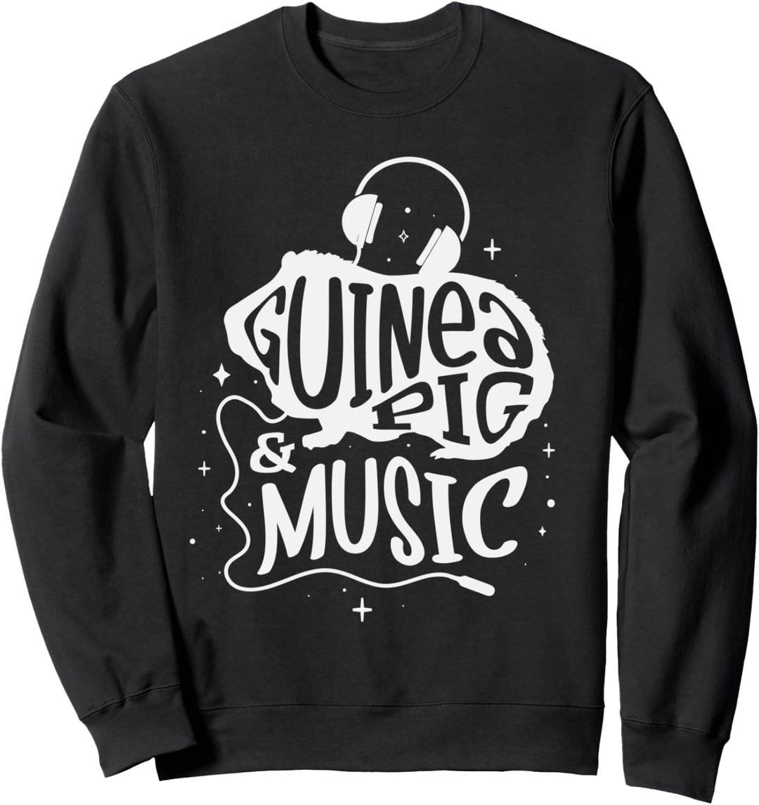 Meerschweinchen Musiknoten Musiker Nagetier Sweatshirt