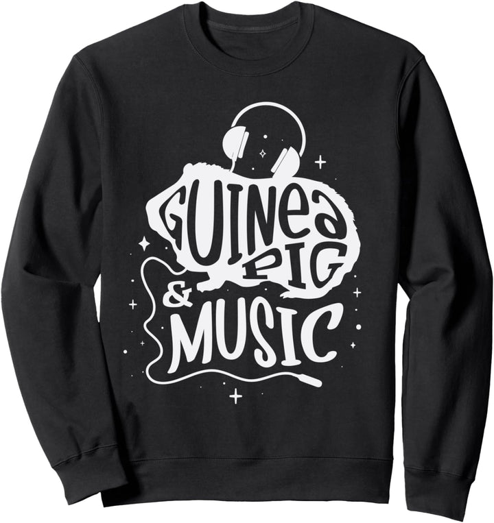 Meerschweinchen Musiknoten Musiker Nagetier Sweatshirt