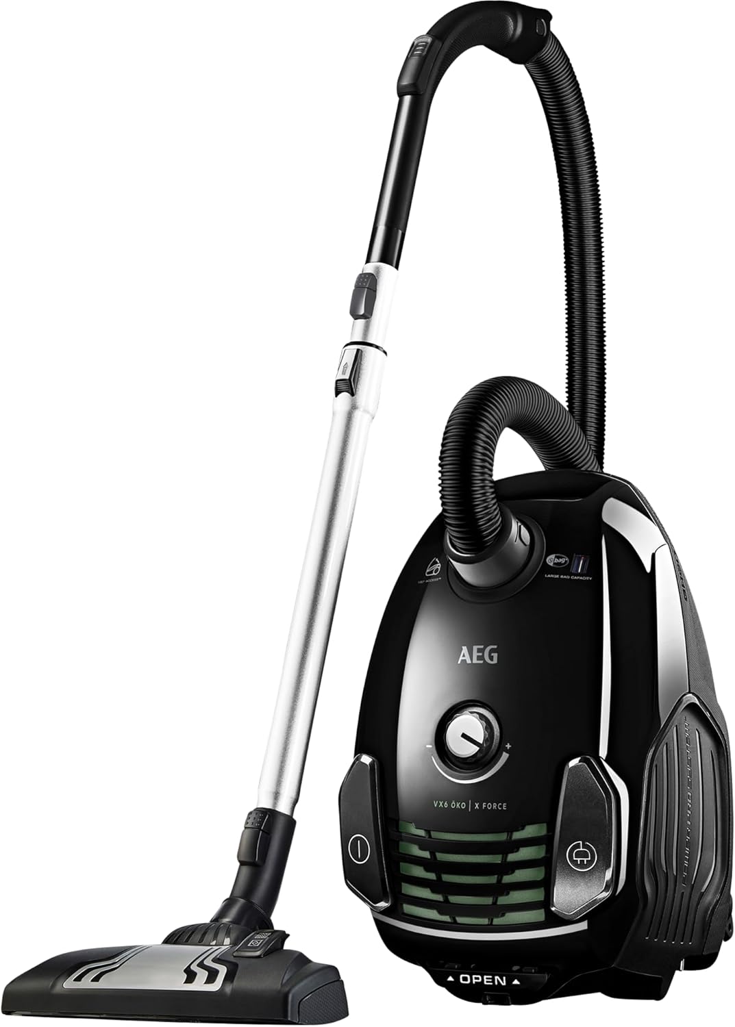 AEG VX6-2-ÖKOX Staubsauger mit Beutel / 60% Recyclingmaterial / Zusatzdüsen / Hart- und Teppichböden