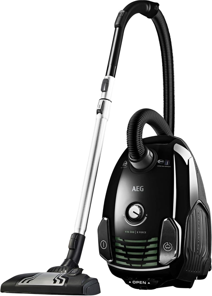 AEG VX6-2-ÖKOX Staubsauger mit Beutel / 60% Recyclingmaterial / Zusatzdüsen / Hart- und Teppichböden