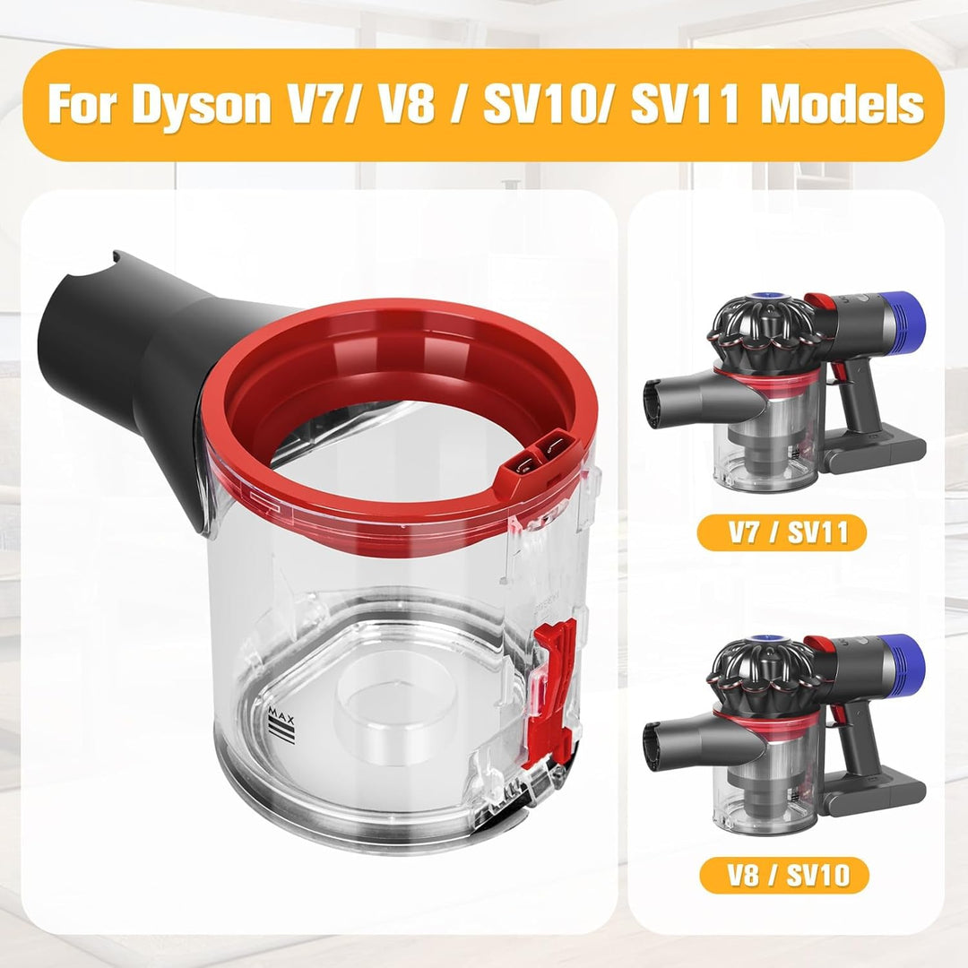 V8 Staubbehälter für Dyson V8 V7 Behälter Ersatzteile V8 Staubeimer SV10 SV11 Mülleimer Zubehör Stau