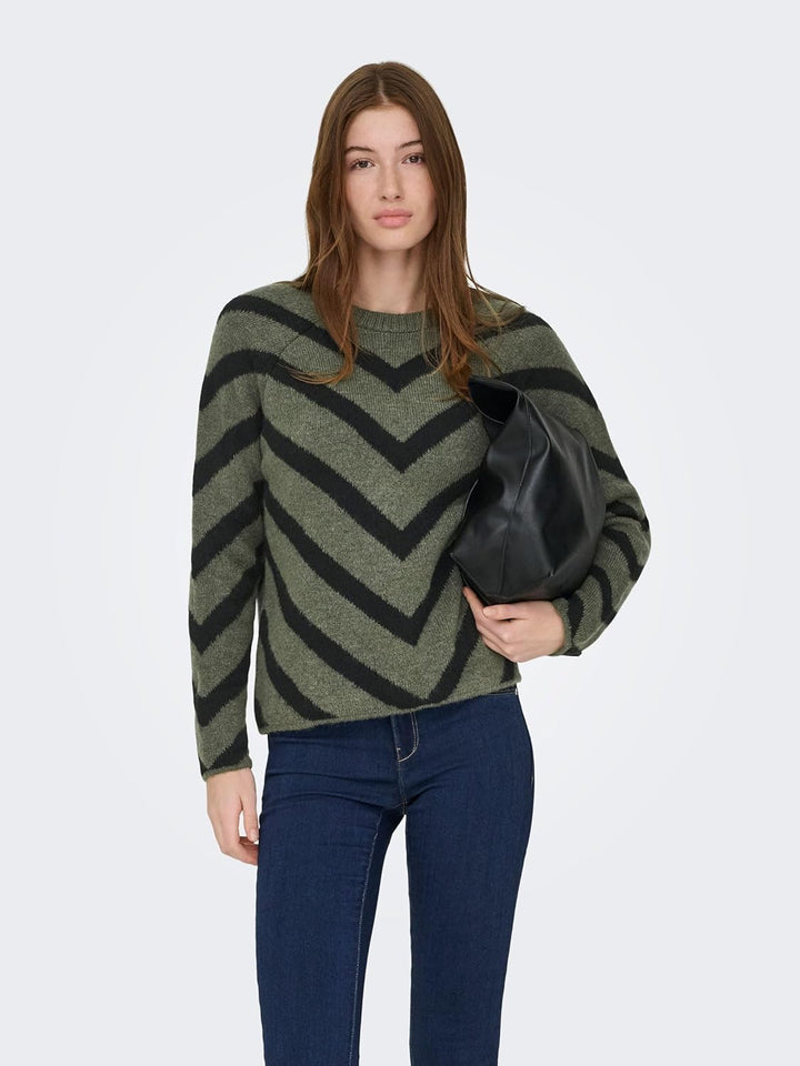 ONLY Damen ONLELIZA L/S Pullover KNT NOOS 15191792 XS Lizard, XS Lizard