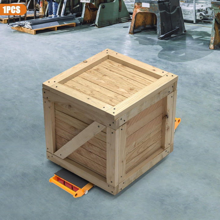 15T Transportroller, 38.5 x 27.5 x 9CM Legierter Stahl Gelb Panzerrollen Schwerlastfahrwerk Industri