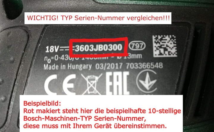 Original BOSCH 2609120622 Motor zu GSR 14,4-2 2609120622 (1607022537) Gleichstrommotor TYP-Serien Nr