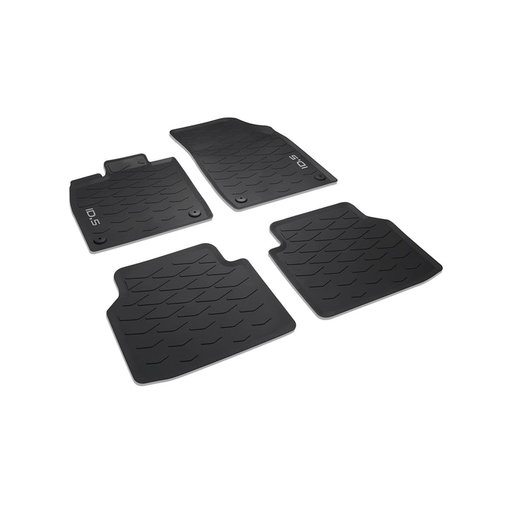 Volkswagen 11E06150082V Gummi Fussmatten Premium Allwettermatten 4X Gummimatten, mit ID.5 Schriftzug