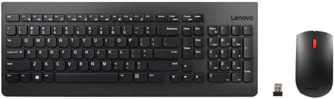 LENOVO Essential Wireless Keyboard and Mouse Combo - German, Black