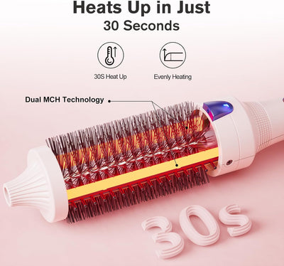 K&K Stylingbürsten K&K Thermobürste Keratin Thermal Brush Protect Beheiztes Fass Heisse Haarbürste,